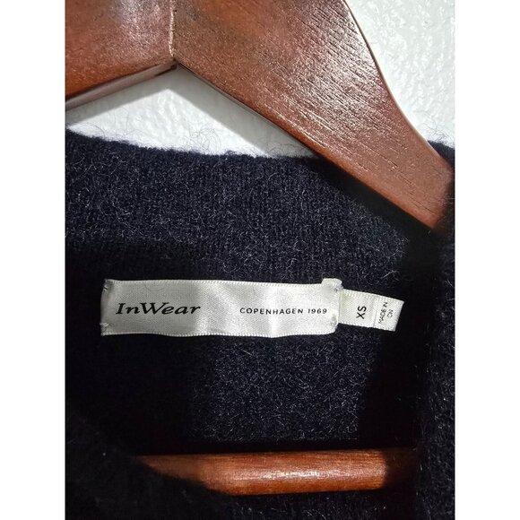 InWear Women's Papina Wool Pullover‎ Sweater In Black Size XS - Picture 6 of 10